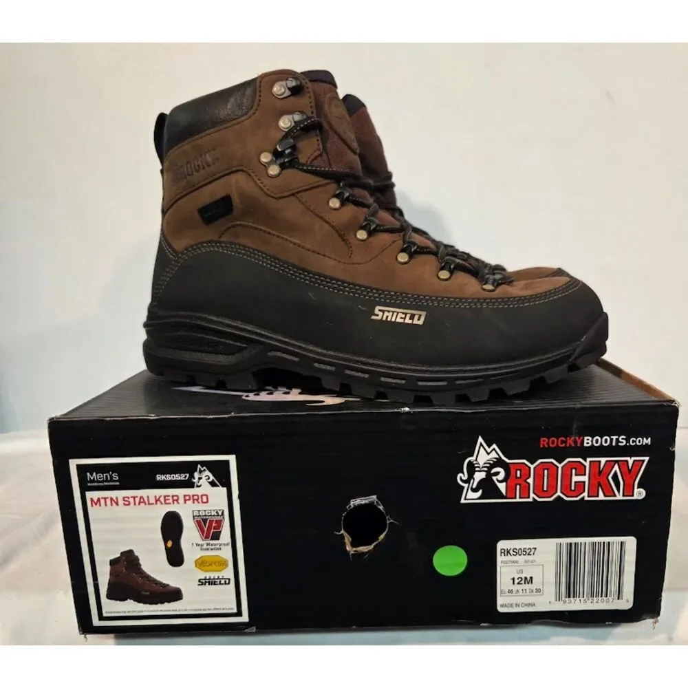 Rocky MTN Stalker Pro Waterproof Work/Hunting Boots Size 12M RKS0527